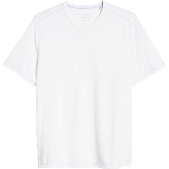 ✨Tommy Bahama Tropicool Paradise V-Neck Sz XL White T-Shirt✨ - Picture 5 of 9